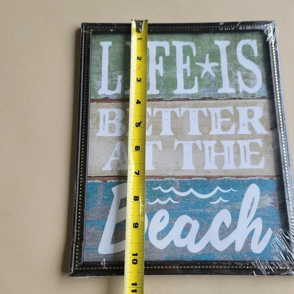 NWT Special Moments Wall Art Picture Framed "Life Is Better At The Beach" 9"×11" - Picture 8 of 9